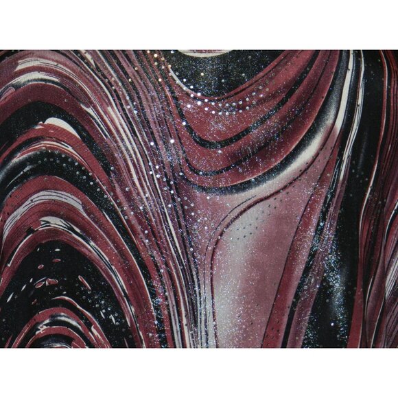 Dressbarn size 2X stretch blend pull over purple shimmering top plus size women - Picture 6 of 6